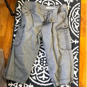 Vintage DKNY Jeans Cargo Crop Pants Green 10